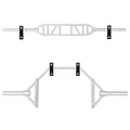Luwint Wall Mounted Horizontal Barbell Holder, 1 Bar/2 Bars Storage Rack - style: B.1 Bar Holder 2 Pairs