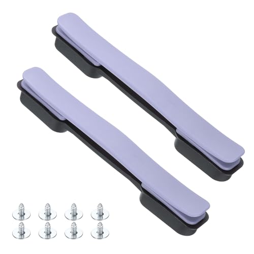 uxcell 2 Pcs Luggage Handle Replacement 8.5 Inch Suitcase Handle Carry Strap Plastic Pull Handle Grip Luggage Replacement Parts with Screws for Suitcase Box Luggage Case, Purple - color: Purple