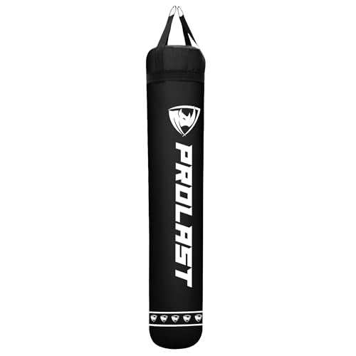 Heavy Punching Kicking Bag for Adults, Boxing, MMA, Martial Arts, Muay Thai, Strength Training Equipment, Filled/Unfilled, 6ft, 150 lbs, Special Edition Logo - color: Black /Black, size: Unfilled