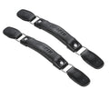 2PCS Luggage Handle,150mm Leather Pull Handle Grip, Black Suitcase Handle Carry Strap Replacement Part for Luggage Suitcase Box Black Tone