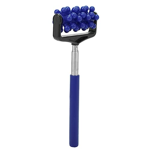 Telescopic Yoga Massage Stick for Men and Women – Granular Body Roller for Neck, Back, Legs, Home Use (Navy Blue)