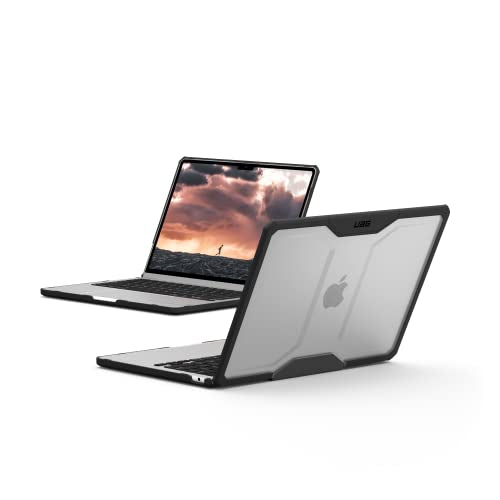 URBAN ARMOR GEAR UAG Designed for MacBook Air 13" Case M5 2026 M4 2025 M3 2024 M2 2022 - Translucent Rugged Lightweight Slim Tactile Grip Laptop Protective Cover, Plyo Ice/Black - color: Plyo - Ice/Black