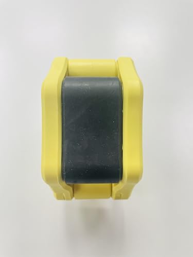 Olympic Barbell Clamps Collars Quick Release Pair Weight Clips for 2 inch Barbell (Yellow w/Black Lever) - color: Yellow W/ Black