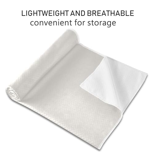 YETTASBIN Cream Yoga Mat Towel, Non Slip Sweat Absorbent Hot Yoga Towel Portable Lightweight Travel Workout Towel with Storage Bag for Home Yoga, Pilates, Fitness 73x 27 Inch