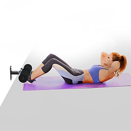 Wall Mounted Sit Up Bar Sit-ups Foot Holder, Sit Up Exercise bar, Nordic Hamstring Curl, Sit Up Assistant Device Abdominal Core Workout