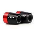 Handle Bar Ends Hand Grips Plug Caps Compatible with Yamaha YZF R1 R1M R1S 1998-2020 2021 2022 2023 2024 2025 | Motorcycle Balance Pad YZF-R1 YZFR1 YZF-R1M YZF-R1S Accessories - color: red