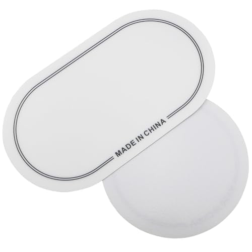QAZXCDEW-2pcs Bass Drum Patch And Kick Drum Pad, Self Adhesive Drumhead Patches For Bass Drum Pedal Accessories, Includes Double And Single Pedal Protector (white) - color: white