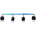 Spreader Bar Heavy Duty Stainless Steel Expandable Bar Home Gym with 4pcs Furry Crocodile Adjustable Strap,Sports Aid Training Pilates Aid Kit,Indoor Yoga Set - style: Blue+Blue Kit