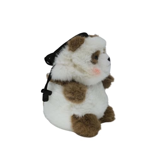 Rock Climbing Chalk Bag – Cute Plush Chalk Bag for Bouldering, Gym, Indoor & Outdoor Climbing – Drawstring Closure, Adjustable Waist Belt – Fun Character Design for Climbers - color: Brown Panda