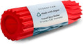 Oceanfoam Ripple Travel Foam Roller (11" x 3.35") Firm Mini Foam Roller for Physical Therapy, Deep Tissue Massage, Back Pain - High Density, Ergonomic Wave Textured - Yoga, Pilates, Exercise (Red) - color: Red