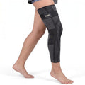 Caspe Leg Compression Sleeve With Strap, Full Length Thigh Knee Calf Support, Knee Compression Sleeve Women & Men, Full Leg Support for Light Recovery, Daily Wear - size: XX-Large