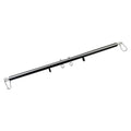 Spreader Bar Heavy Duty Stainless Steel Expandable Black Workout Bar for Home Gym Resistance Training Bar,Portable Detachable Pilates Kit