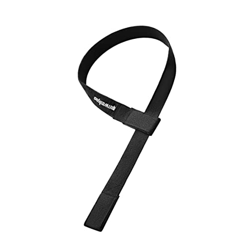 Door Anchor Strap for Resistance Bands, Padded Nylon Workout Door Anchor Fits Loop Bands & Exercise Tubes for Home Gym Physical Therapy - color: Black06 42"