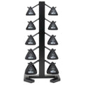 TRX YBell Neo Series 3-in-1 Kettlebell, Dumbbell and Push Up Bar Workout Equipment | Commercial Grade Neoprene Coated Surface | Perfect for Strength Training & Conditioning Workouts | Bundle - size: 180lbs 10-Pack with Rack