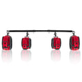 Spreader Bar Heavy Duty Stainless Steel Adjustable Bar with 4 pcs PU Cushioned Straps for Yoga, Pilates, Fitness Training, Home Gym Equipment and more. - color: Red
