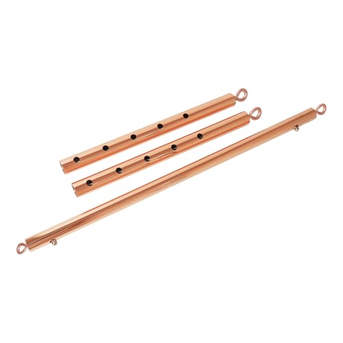 Spreader Bar Expandable Exercise Bar, Yoga Training Fitness Gear, Home Pilates Tools, Workout Bar,Sports Gym Kit - style: Rose Gold
