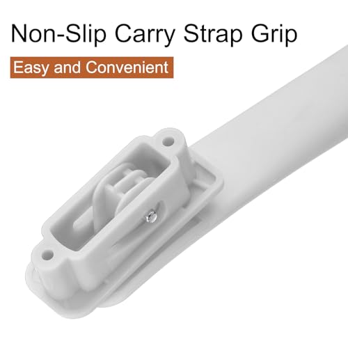 uxcell 2 Pcs Luggage Handle Replacement 8.5 Inch Suitcase Handle Carry Strap Plastic Pull Handle Grip Luggage Replacement Parts with Screws for Suitcase Box Luggage Case, White - color: White