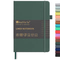 &And Per Se Lined Journal Notebook, 160 Pages, A5 5.7 x 8 inches College Ruled Thick Paper Notebook Journals for Writing, Hardcover Notebooks for Women Men Office School (1 Pack, Green) - color: Green, style: 160-Lined