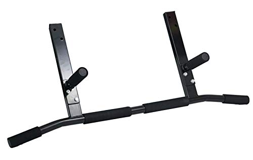 Joist Mount Pull Up Bar with Pull Up Assistance Bands - Commercial Gym Quality Pullup Bar with 41" Loop Exercise Pull-Up Assist Bands - color: Green