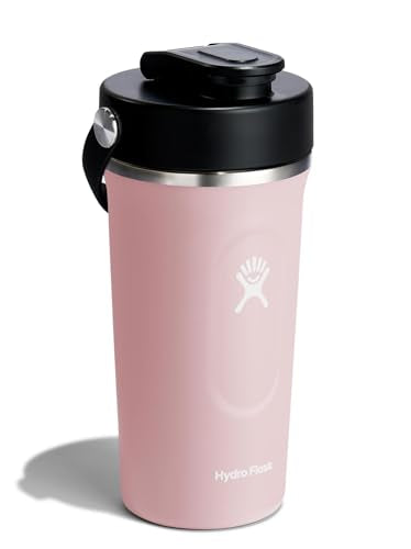Hydro Flask Shaker Bottle – Insulated Stainless Steel Gym Bottle for Pre Workout & Protein 24 Oz Trillium - color: Trillium Pink