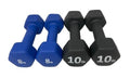 Neoprene Coated Dumbbell Hand Weight Set - style: 36-Pounds total -2 Pairs (8-LB, 10-LB)