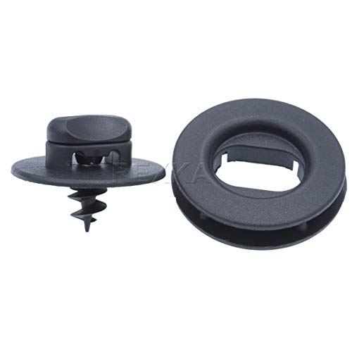 Rexka 10 Sets Floor Mat Clips Kit Compatible with Volkswagen 3D0-864-851-B41 and 3D0-061-795-B41 Golf GTI Jetta Passat Floor Mat Retainer - color: 10 Sets