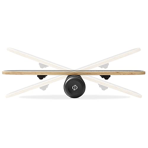 Philosophy Gym Balance Board, Wooden Balance Exercise Trainer | Non-Slip Surface, 3 Difficulty Levels (13", 17", 22"), 300 LB Capacity, Core Training, Full Body Exercises, Physical Therapy