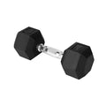 Yes4All Chrome Grip Encased Hex Dumbbells – Hand Weights With Anti-Slip 5-50 LBS Single - color: 10 Pounds - Single