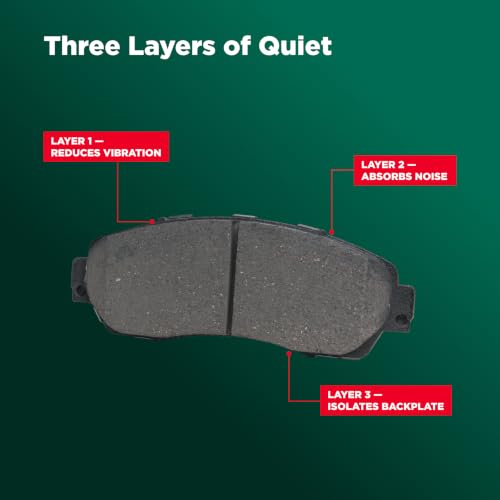 Wagner Essentials EC1044 Front Disc Brake Pad Set Ceramic for Ford Focus