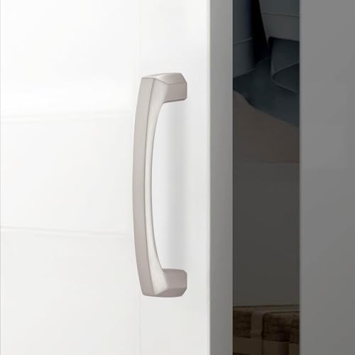 10 Pack 3 Inch Brushed Satin Nickel Kitchen Cabinet Handles Cabinet Pulls Sliver Drawer Pulls Kitchen Cabinet Hardware Handles Dresser Handles - color: Brushed Satin Nickel, size: 3" Hole Center（76mm）