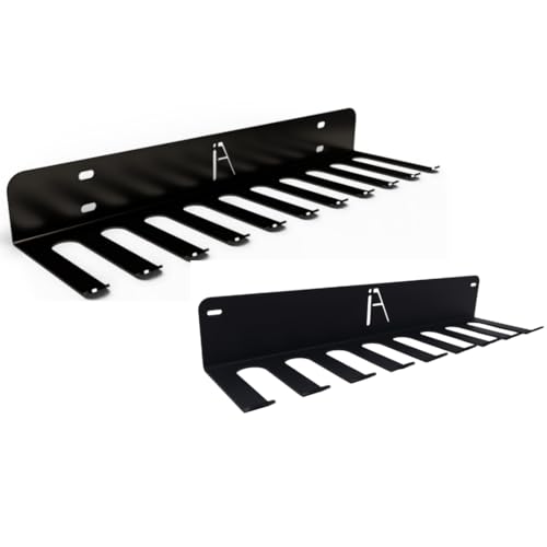 IRON AMERICAN (BEAST + OMEGA) Gym Storage Racks 9 & 11 Hook (2-RACKS) Heavy-Duty Gym Wall Organizer Gym Caddy Hanger - Gym Accessory Storage - Resistance Bands, Jump Ropes, Barbells, Lifting Belts, Cable Attachments - style: Beast Rack + Omega Rack