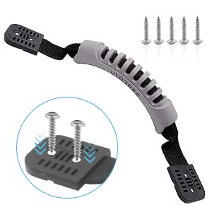 HLOGREE Kayak Handles 2/4 Pack,Kayak Carry Handle with Rivets,Kayak Replacement Handles,Kayak Handles for Emotion/Pelican/Hobie/Lifetime/sit on top/Ocean/Wilderness Accessories,Kayak Parts - color: Gray - 2PCS Kayak Handles
