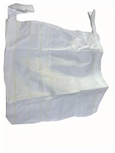 Heavy Duty 2 Ton Bag with Spout Bottom - Heavy Duty Woven FIBC Bulk Bag with Discharge Port - 2 Ton L4400LBS SWL, 39"L x 39"W x 47"H - Ideal for Construction, Grain (10)