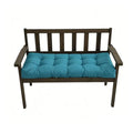 Patio Bench Cushions 40x20in Tufted Outdoor Loveseat Pads Waterproof Porch Swing Chair Pad for Lounger Garden Patio Funiture Teal - color: Teal