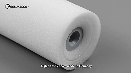 ROLLINGDOG 4 Inch Paint Roller Covers Mini Foam Roller Paint 4PCS | Concave Design High Density Foam Roller Refills for Smooth Even Painting - color: 4pc 4" Concave Roller