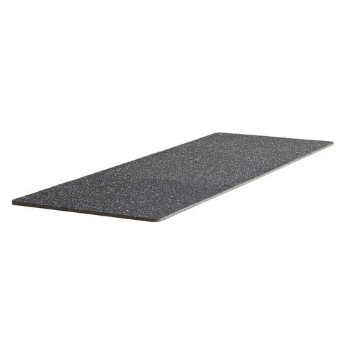 VEVOR 0.56Inch 24sq.ft 6 Tiles Gym Flooring for Home Gym, Rubber Top with High Density EVA Foam, 25 x 25In Gym Floor Exercise Equipment Mats, Interlocking Gym Mats, Puzzle Workout Mats, Black & White | Rubber Top with High Density EVA Foam, 25 x 25in Floo