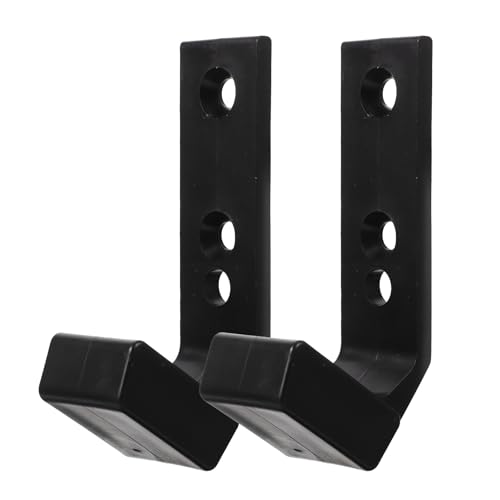 FOMIYES 2Pcs Wall Mounted Barbell Storage Rack Pa PP Fitness Equipment Holder Space-saving Dumbbell Rod Stand Compatible with Electroplated Bars Easy Installation and Stable Support