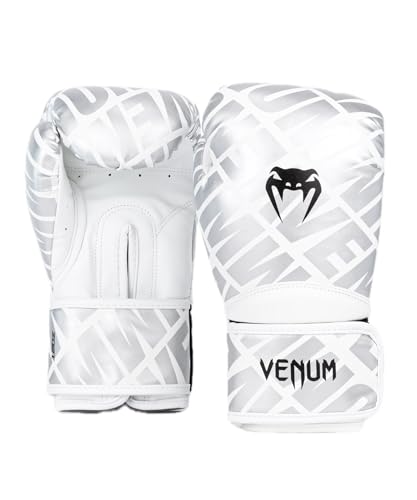 Venum Contender 1.5 Boxing Gloves - color: White/Silver, size: 10-Ounce