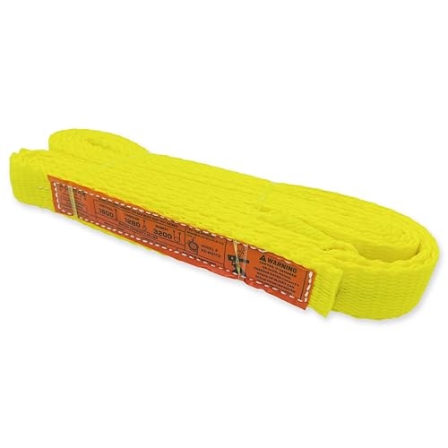 1-Ply Lifting Sling Straps 1”x 12ft - 1650lbs Vertical Capacity Heavy Duty Flat Eye Lift Sling, for Rigging Moving Towing Hoisting -1Pack - Kodiak Straps - color: 1 PACK, size: 1inch x 12ft