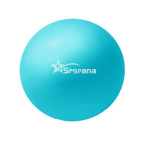 9 Inch Pilates Ball - Small Exercise Ball for Yoga, Barre & Physical Therapy - Anti-Burst Non-Slip Mini Core Ball for Stability, Back Pain Relief & Posture Correction - color: 1SkyBlue