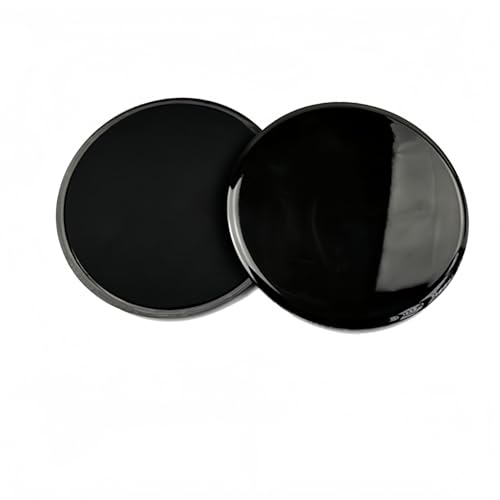 Core Sliding Discs - Dual Sided Workout Sliders for Carpet & Hardwood Floor - Home Ab Pads Exercise Equipment Fitness Sliders for Women and Men - color: black