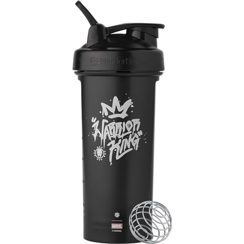 BlenderBottle Marvel Classic V2 Shaker Bottle Perfect for Protein Shakes and Pre Workout, 28-Ounce, Warrior King - color: Warrior King