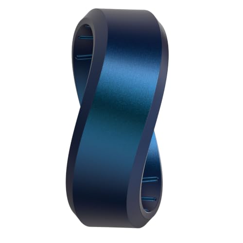 Enso Rings Bevel Classic Silicone Wedding Ring – Hypoallergenic Unisex Wedding Band – Comfortable Band for Active Lifestyle – 8mm Wide, 2.16mm Thick - color: Cobalt-Colored, size: 7