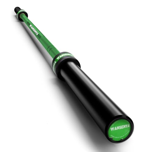 7FT Olympic Barbell 45lb,28MM 2 Inch Olympic Bar for No. 45 Steel,Olympic Weight Bars for Lifting,CrossFit,Bench Press,Deadlift,Squats,Strength Training bars - color: DarkGreen-500LBS