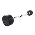 Body-Solid Rubber Coated Fixed Weights Curl Barbells - Weighted Bar for Weightlifting Exercise, Bodybuilding, Strength Training, Squat Rack & Bench Press - style: 100lbs.