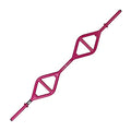 Ironcompany T-Grip Barbell Club Lite Bar Pink With Parallel and Angled Grip Positions for Cardio Pump and Group Strength