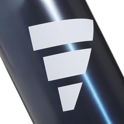 adidas Stainless Steel Metal Water Bottle 34 oz (1L) Screw Cap - color: Mineral Blue/White/Black
