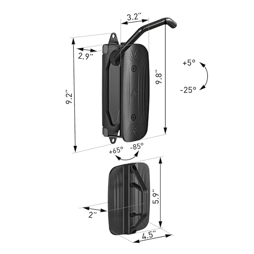monTEK Swivel Bike Wall Mount, Bike Hangers for Garage, Space-Saving Vertical Bike Rack, Sturdy Bike Storage Rack Holds Up to 66lbs, Easy to Install, 2 Pack - size: 2 PACK