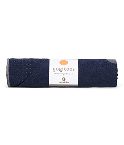 Manduka unisex adult Yoga Yogitoes Towel, Midnight, 79 x 24 US - color: Midnight, size: 79" x 24"