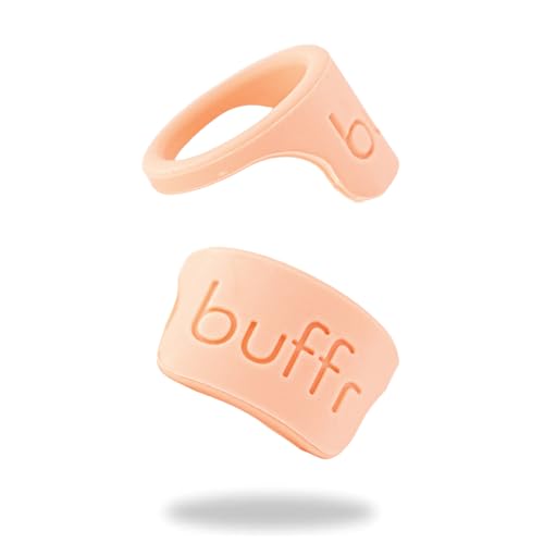 BUFFR Silicone Ring Protector for Working Out – Wedding Band Guard for Gym & Fitness – Secure, Non-Slip Rubber Ring Cover for Women - color: Pink, size: 8